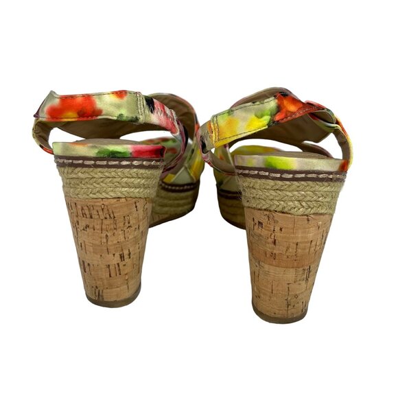 Naturalizer Lulianna Espadrille Wedge Sandals Womens Size 7.5 M Floral - Picture 6 of 10